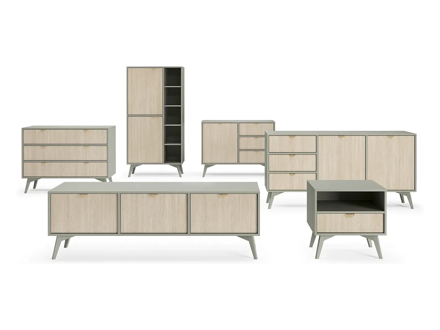 Outlet Estante: Eucalipto / Espinha de peixe scandi , pés madeira, 80 x 160 x 38cm Biblioteca