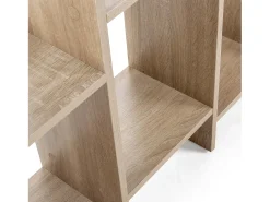 VS Venta-stock Prateleira*Estante Feroe 3 espaços em Carvalho Castanho