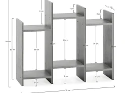 VS Venta-stock Prateleira*Estante Feroe 3 espaços em Branco
