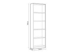 Estante Infantil Juvenil I-Joy Melamina Verde 52x180x25 cm Prateleira