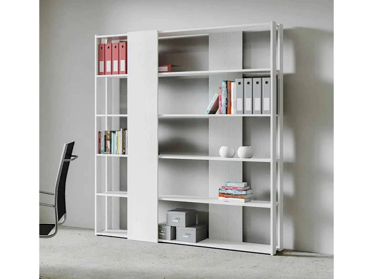 Sale Estante Kato B cinza branca Biblioteca