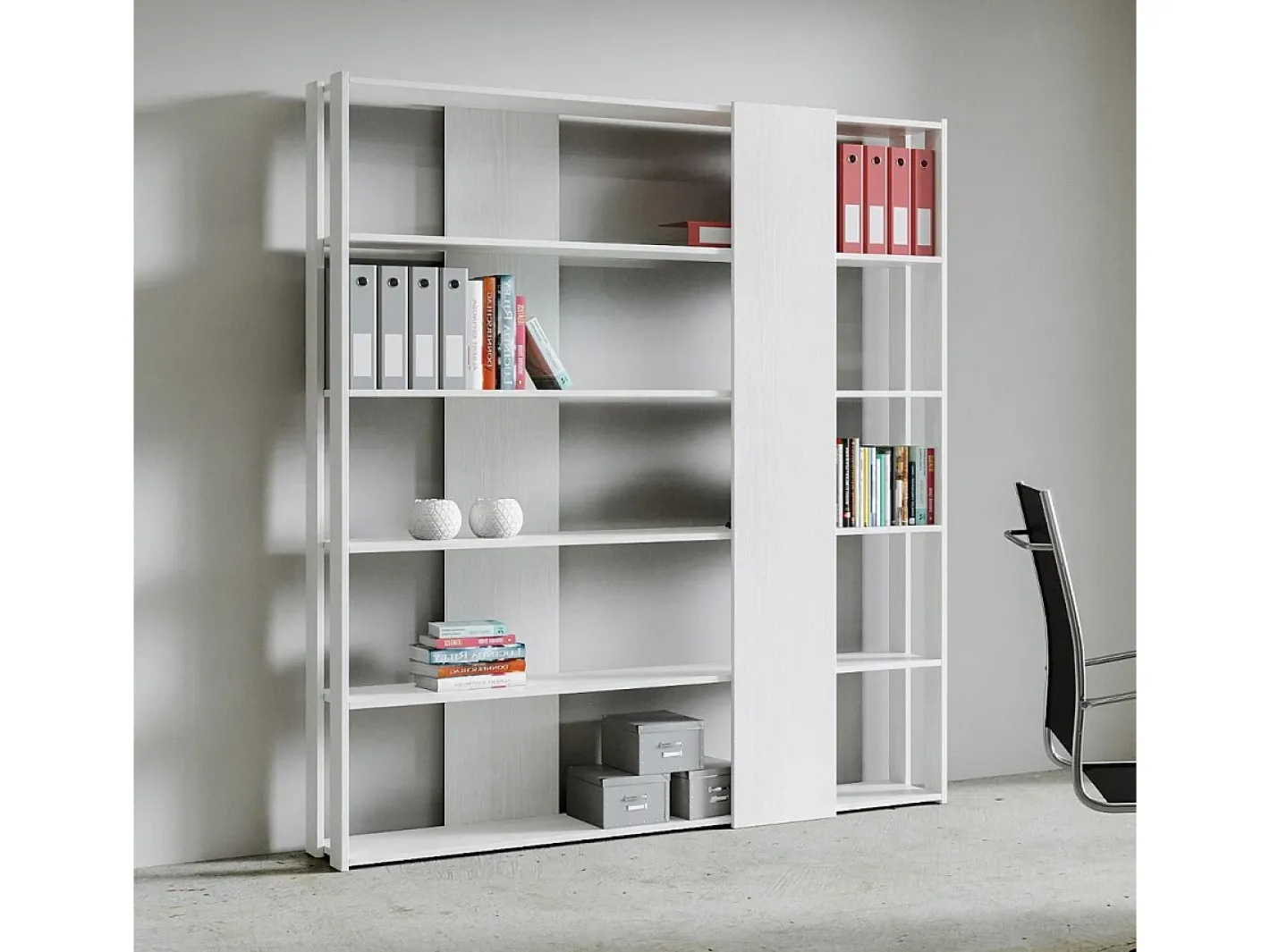Sale Estante Kato B cinza branca Biblioteca