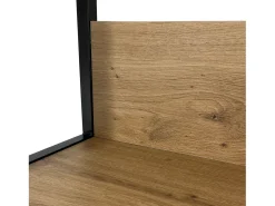Sale Estante Loft Industrial Preto/Carvalho Craft 50cm Prateleira