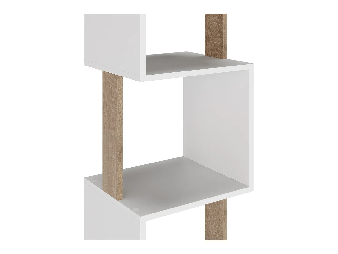 VS Venta-stock Prateleira*Estante Maldivas 5 espaços em /Carvalho Branco