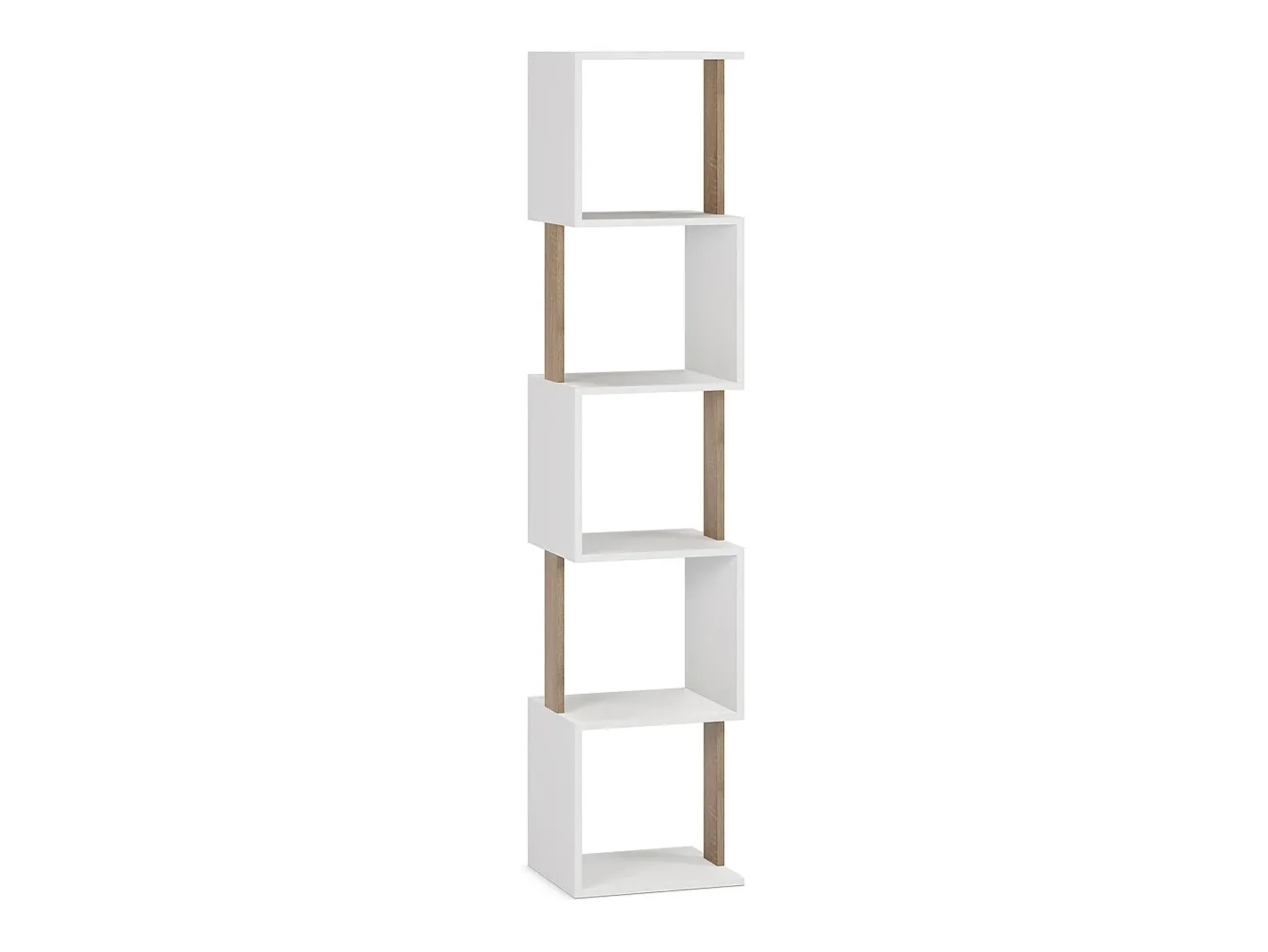 VS Venta-stock Prateleira*Estante Maldivas 5 espaços em /Carvalho Branco