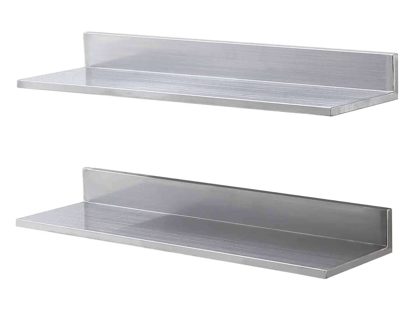 Prateleira*Estante Mural SucceBuy em Aço Inox 30 x 8,6 para Cozinha E Restaurante Prateado