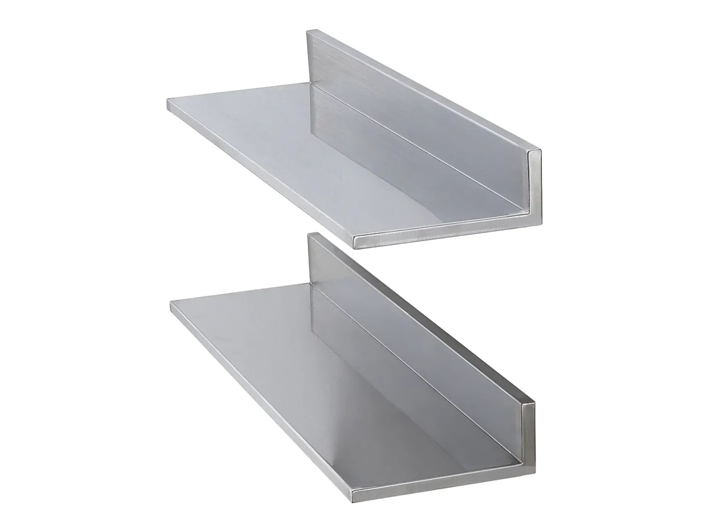 Prateleira*Estante Mural SucceBuy em Aço Inox 30 x 8,6 para Cozinha E Restaurante Prateado