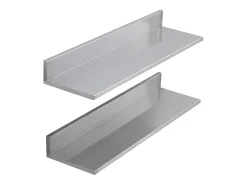 Prateleira*Estante Mural SucceBuy em Aço Inox 30 x 8,6 para Cozinha E Restaurante Prateado