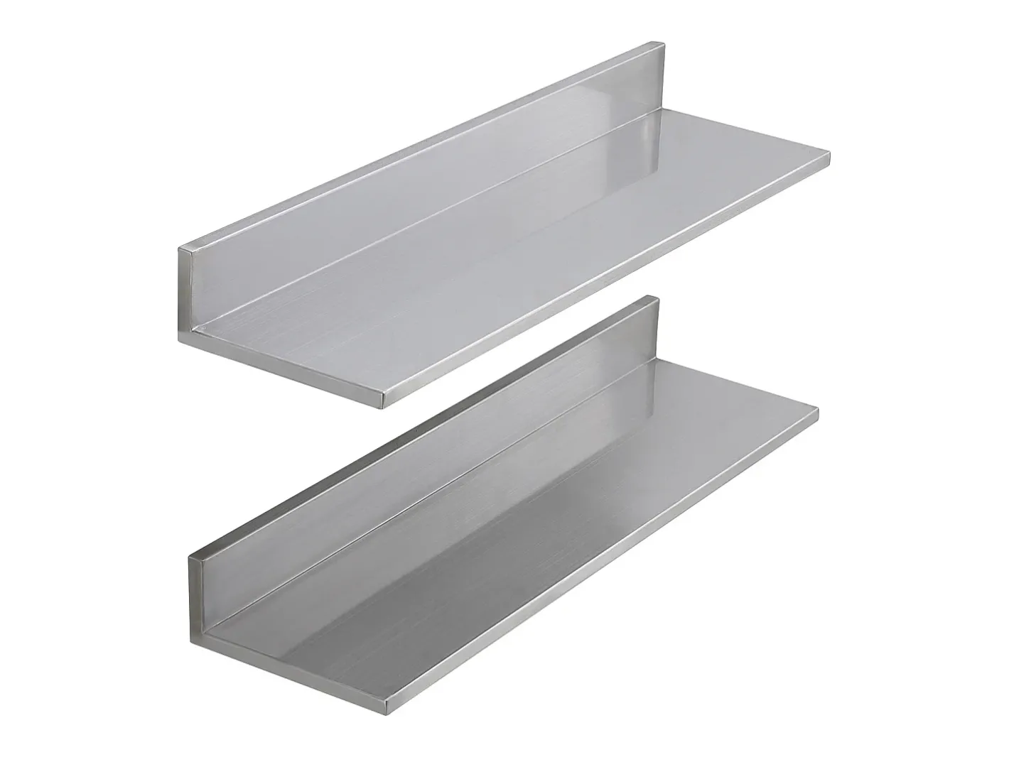Prateleira*Estante Mural SucceBuy em Aço Inox 30 x 8,6 para Cozinha E Restaurante Prateado
