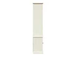 vidaxl Vitrina*Estante VIGO 85x35x170 cm madeira de pinho maciça Branco