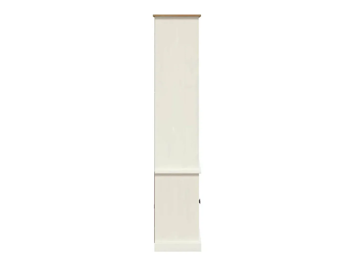 vidaxl Vitrina*Estante VIGO 85x35x170 cm madeira de pinho maciça Branco