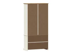 vidaxl Vitrina*Estante VIGO 85x35x170 cm madeira de pinho maciça Branco