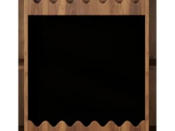 Hot Estante 120x38.5x151.5 cm - com prancheta de desenho removível - 9 compartimentos de armazenamento - 1 porta de correr - marrom Biblioteca