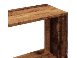 vidaxl Biblioteca*Estante 97,5x29,5x100 cm contraplacado madeira velha Castanho