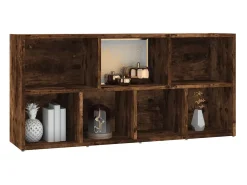vidaxl Vitrina*Estante 50x25x106 cm cor carvalho fumado Castanho