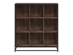 vidaxl Biblioteca*Estante 97,5x33x107,5 cm deriv. madeira/metal carvalho Castanho