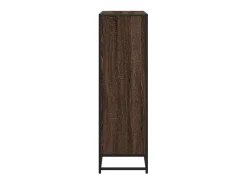 vidaxl Biblioteca*Estante 97,5x33x107,5 cm deriv. madeira/metal carvalho Castanho