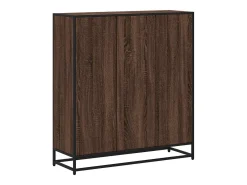 vidaxl Biblioteca*Estante 97,5x33x107,5 cm deriv. madeira/metal carvalho Castanho