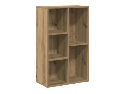 vidaxl Biblioteca*Estante 50x25x80 cm derivados de madeira carvalho artisiano Castanho