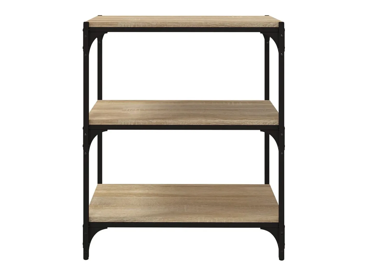 vidaxl Vitrina*Estante 60x33x70,5 cm derivados de madeira/aço carvalho sonoma Castanho
