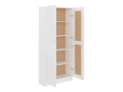 vidaxl Vitrina*Estante 82,5x30,5x185,5 cm derivados de madeira Branco
