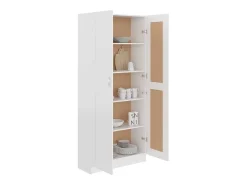 vidaxl Vitrina*Estante 82,5x30,5x185,5 cm derivados de madeira Branco