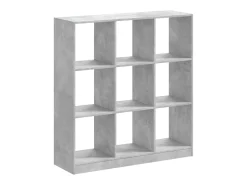 Biblioteca*Estante 102x32x108 cm derivados de madeira cimento PT576905 Cinzento