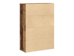 vidaxl Biblioteca*Estante 60x24x85 cm derivados de madeira madeira velha Castanho