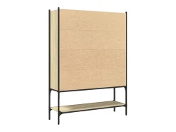 vidaxl Vitrina*Estante 102x30x141,5 cm derivados de madeira carvalho sonoma Castanho