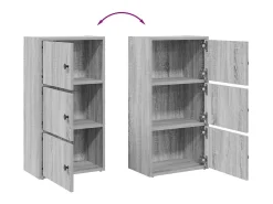 Best Estante 40x24x77 cm derivados de madeira sonoma Biblioteca