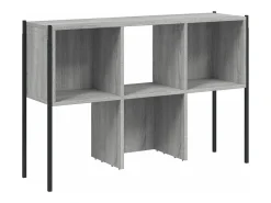 vidaxl Vitrina*Estante 102x28x172 cm derivados de madeira sonoma Cinzento