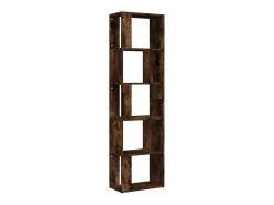Biblioteca*Estante 45x24x160 cm derivados de madeira carvalho fumado PT464032 Castanho