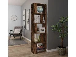 Biblioteca*Estante 45x24x160 cm derivados de madeira carvalho fumado PT464032 Castanho