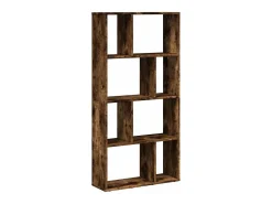 vidaxl Biblioteca*Estante 60x20x120,5 cm derivados de madeira carvalho fumado Castanho