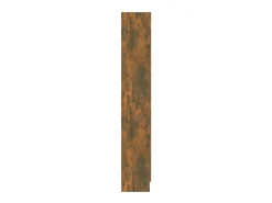 vidaxl Vitrina*Estante 82,5x30,5x185,5 cm derivados de madeira carvalho fumado Castanho