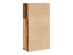 vidaxl Biblioteca*Estante 60x30x114 cm derivados de madeira madeira velha Castanho
