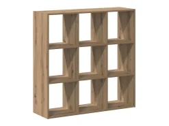 vidaxl Vitrina*Estante 102x32x102 cm derivados de madeira carvalho artisiano Castanho