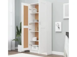 Biblioteca*Estante 82,5x30,5x185,5 cm derivados de madeira PT374656 Branco