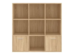 vidaxl Vitrina*Estante 98x30x98 cm derivados de madeira carvalho sonoma Natural claro