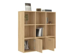 vidaxl Vitrina*Estante 98x30x98 cm derivados de madeira carvalho sonoma Natural claro