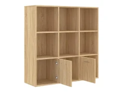 vidaxl Vitrina*Estante 98x30x98 cm derivados de madeira carvalho sonoma Natural claro