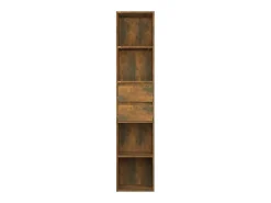 Biblioteca*Estante 36x30x171 cm derivados de madeira carvalho fumado PT964896 Castanho