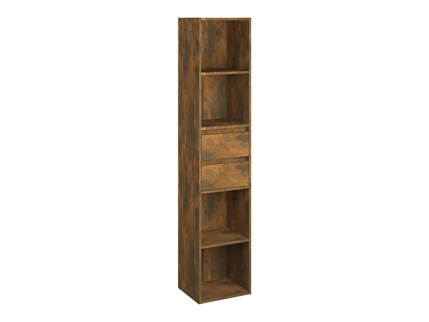 Biblioteca*Estante 36x30x171 cm derivados de madeira carvalho fumado PT964896 Castanho
