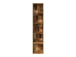 vidaxl Biblioteca*Estante 40x30x189 cm derivados de madeira madeira velha Castanho