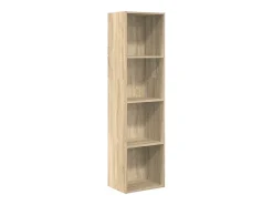 vidaxl Biblioteca*Estante 40x30x152 cm derivados de madeira carvalho sonoma Castanho