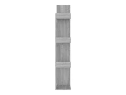 vidaxl Prateleira*Estante 48x25,5x140 cm derivados de madeira sonoma Cinzento