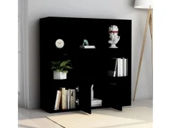 Biblioteca*Estante 98x30x98 cm derivados de madeira PT208086 Preto