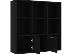Biblioteca*Estante 98x30x98 cm derivados de madeira PT208086 Preto