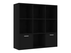 Biblioteca*Estante 98x30x98 cm derivados de madeira PT208086 Preto