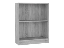 Biblioteca*Estante 60x24x76 cm derivados de madeira sonoma PT331413 Cinzento